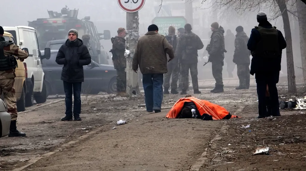 Oběť bojů v Mariupolu