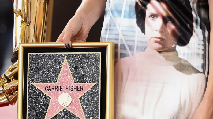 Hvězda Carrie Fisherové na hollywoodském chodníku slávy