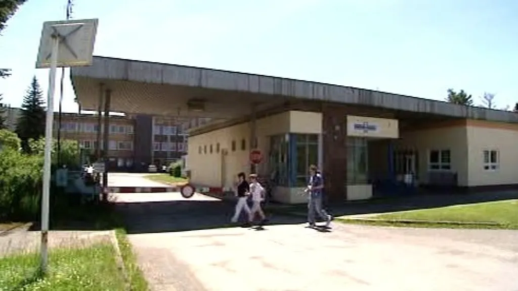 Vjezd do rokycanské nemocnice