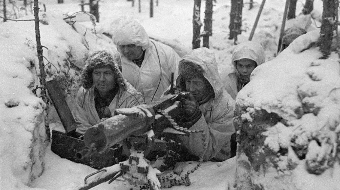 Finští vojáci během zimní války