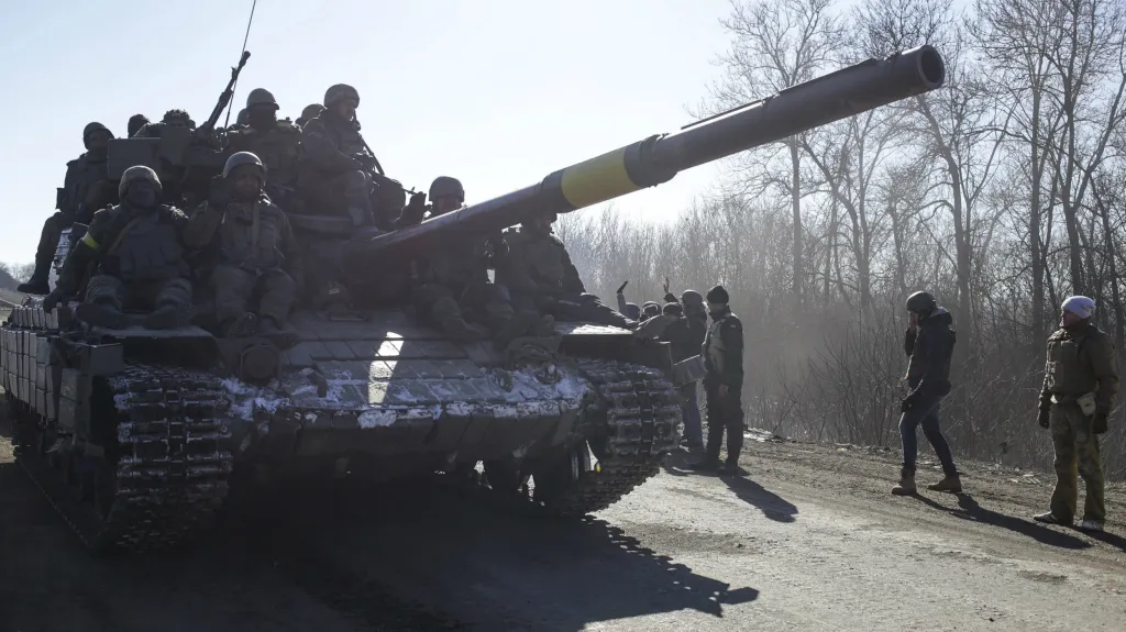 Stahování ukrajinských vojáků z Debalceve