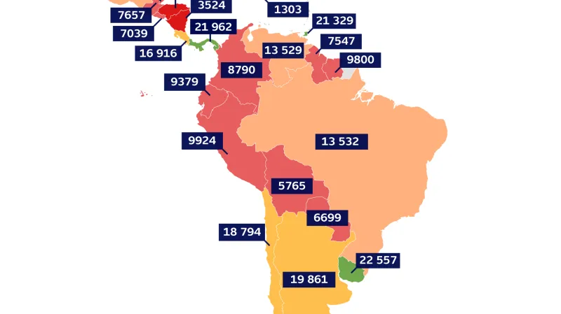 Současný HDP na obyvatele (data k prvnímu pololetí 2017)