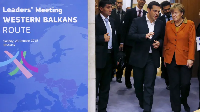 Alexis Tsipras a Angela Merkelová