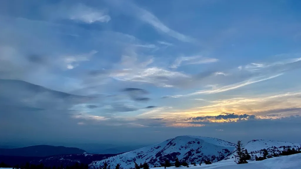 Počasí v Krkonoších v polovině dubna