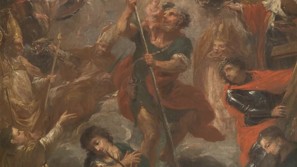 Michael Leopold Willmann: Čtrnáct svatých pomocníků (detail)