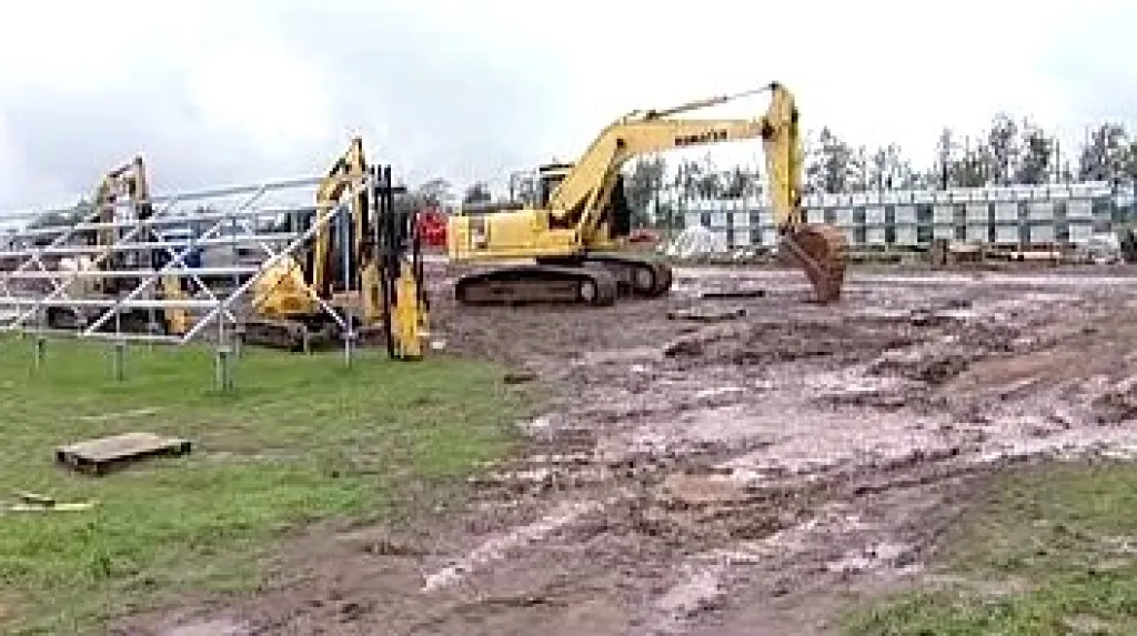 Stavba elektrárny