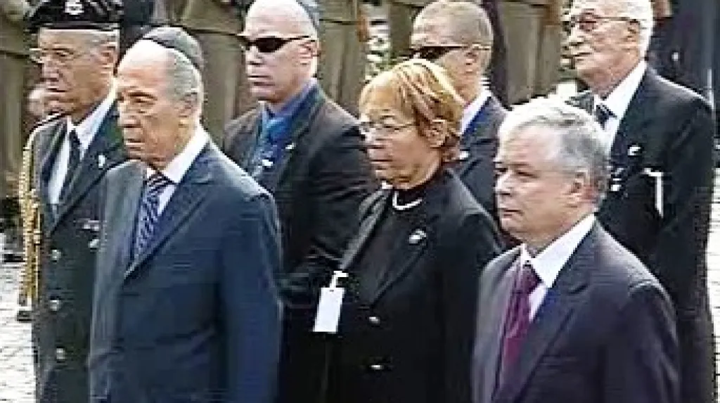 Lech Kaczyňski a Šimon Peres
