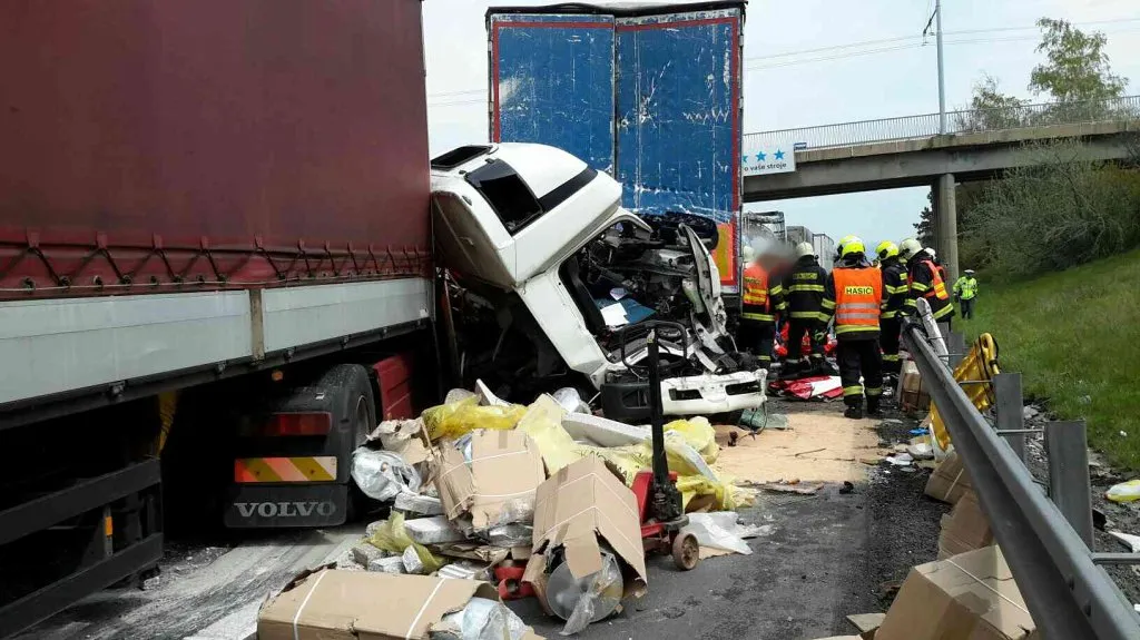 Nehoda na D1 u Vyškova