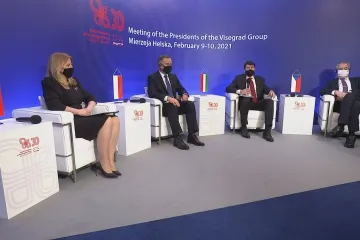Prezidenti V4 hovořili o covidu a energetice, doufají v pokračování spolupráce