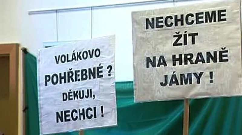 Protesty proti těžbě uhlí