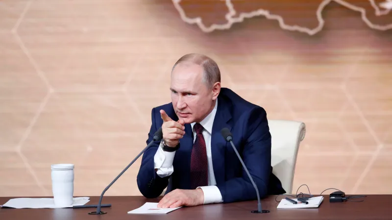 Tisková konference Vladimira Putina