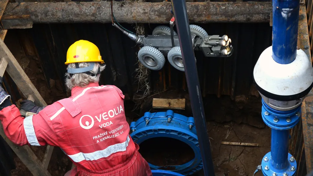 Kontrola vodovodního potrubí