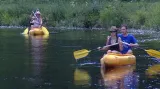 Vodáci na Teplé Vltavě