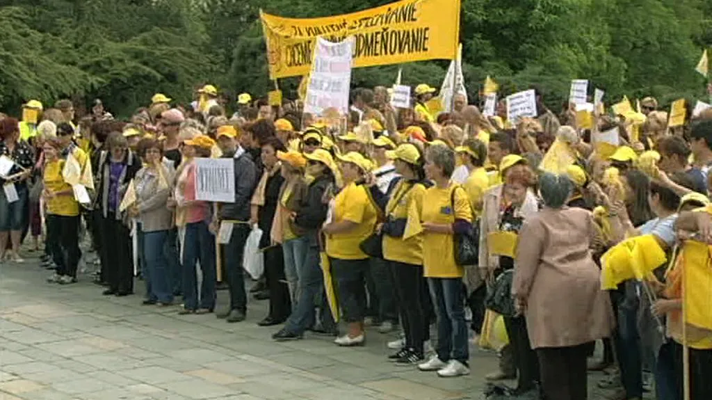 Protest slovenských učitelů