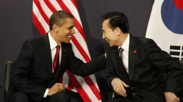 Barack Obama a I Mjong-bak