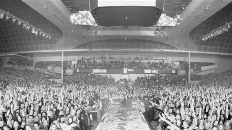 Fanoušci skupiny Kryštof na koncertě v Praze