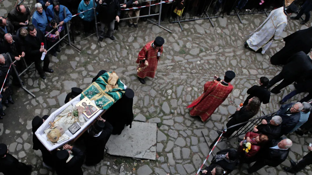Pohřeb bulharského patriarchy Maxima