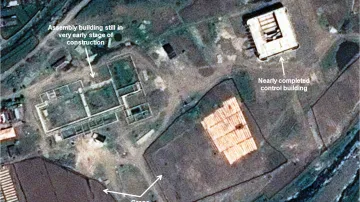 Severokorejská raketová základna na satelitním snímku