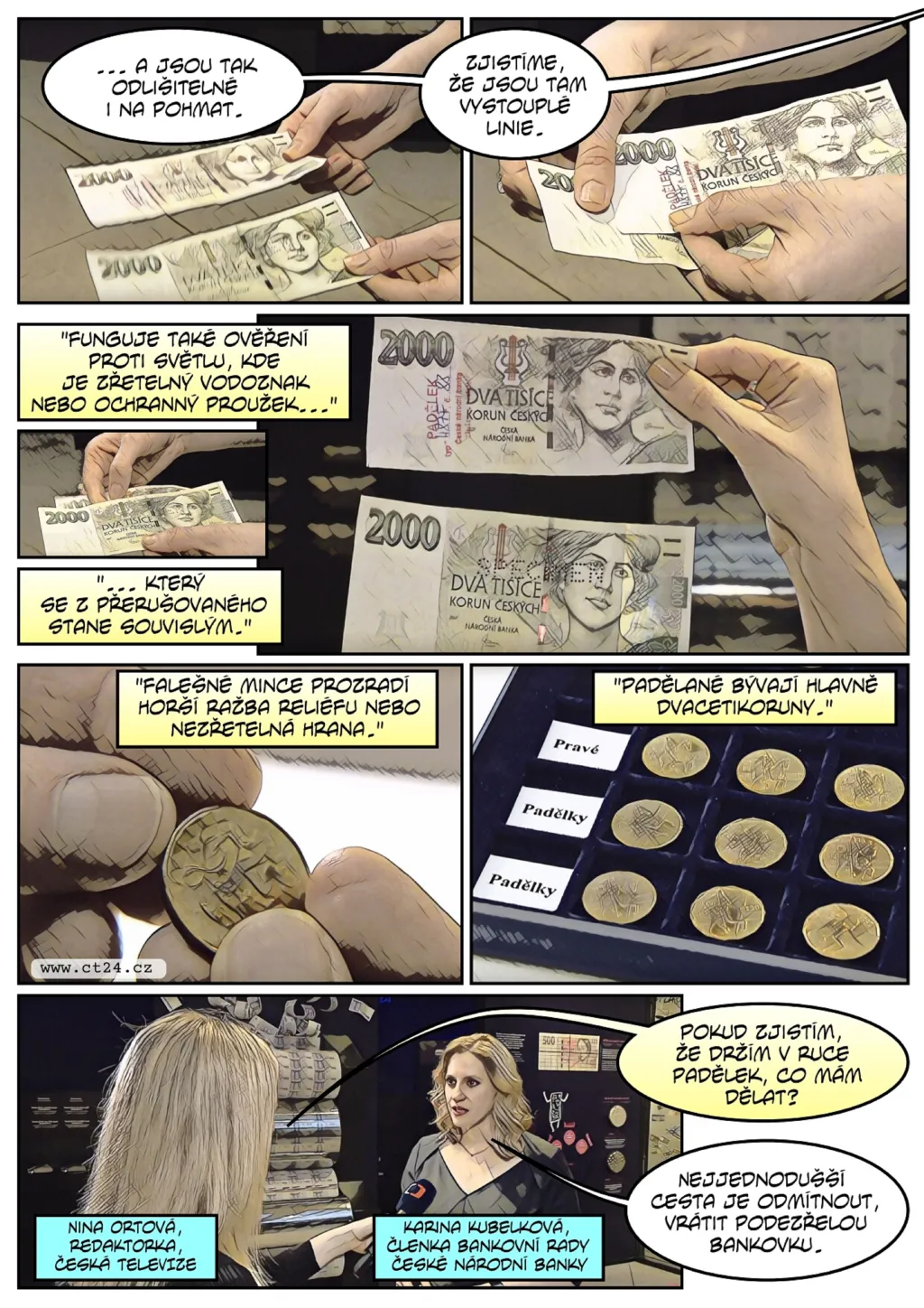 Vzrostl počet padělaných mincí a bankovek