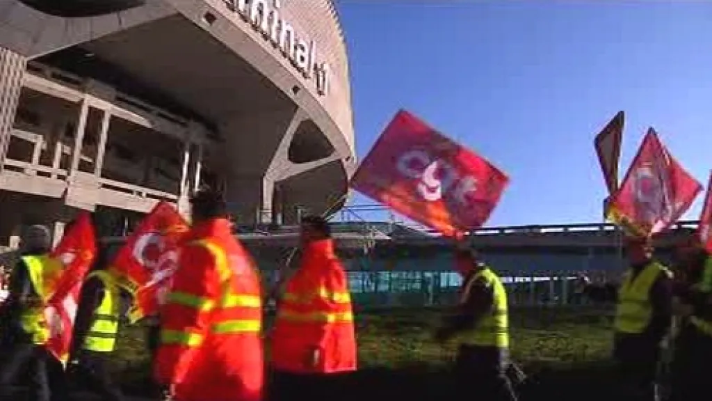 Blokáda letiště v Marseille