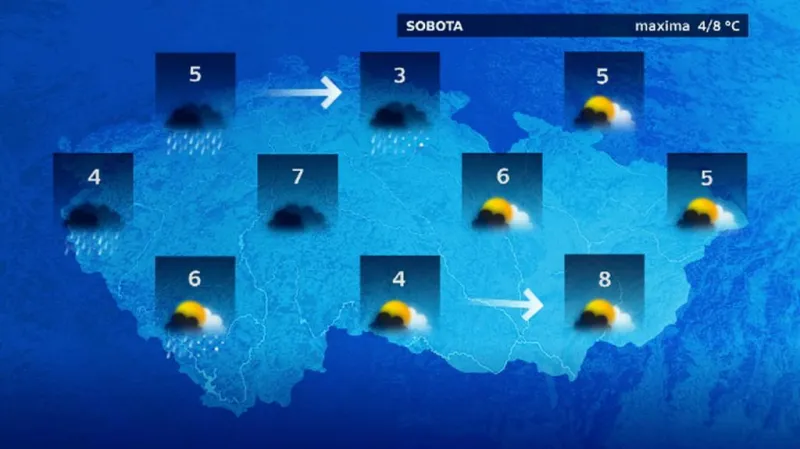 Předpověď počasí na sobotu 20.12.