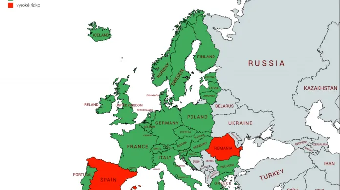 Semafor, seznam zemí Evropy