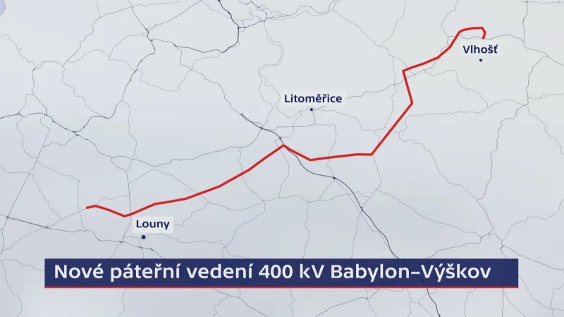 Nové páteřní vedení elektřiny