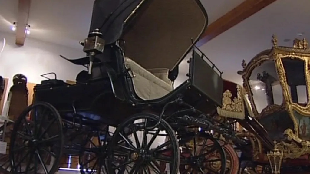 Historický kočár z Popovického pivovaru