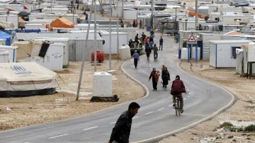 Uprchlický tábor v jordánském Zaatarí