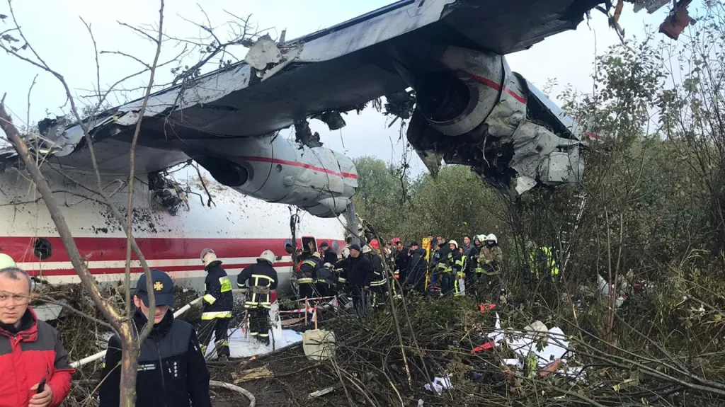 Nehoda nákladního letounu u Lvova