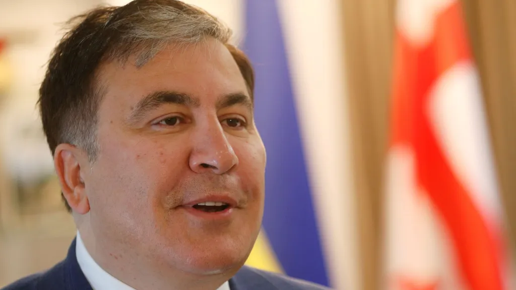 Saakašvili na snímku z května 2020