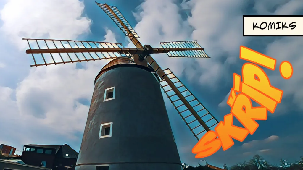 V Třebíči je opět v provozu větrný mlýn holandského typu