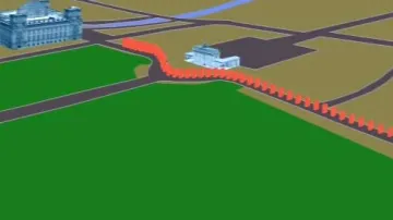 V Berlíně vyrostla zeď z obřích dominových kostek