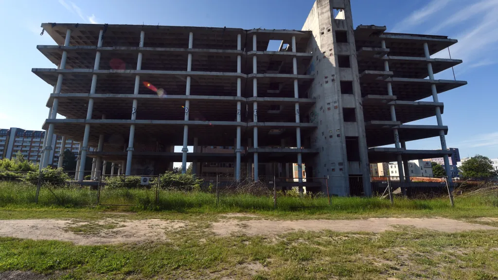 Železobetonový skelet v Ostravě