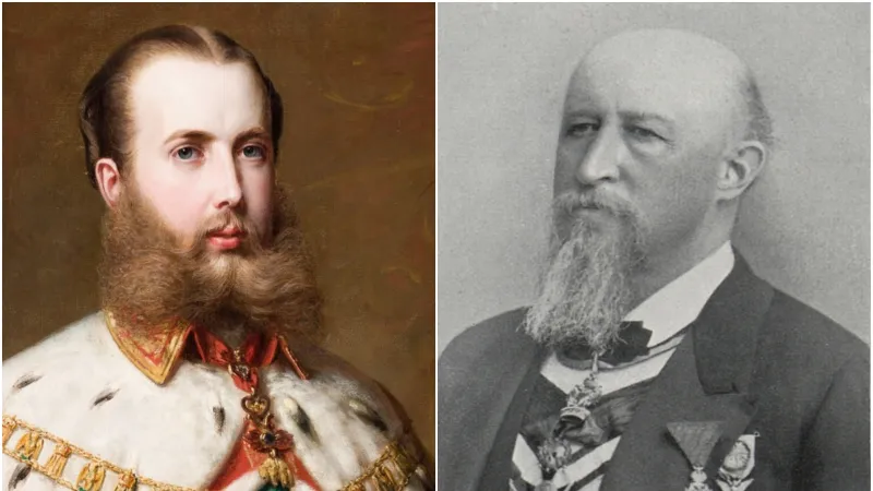 Portréty Maxmiliána I. Mexického a Františka Kasky