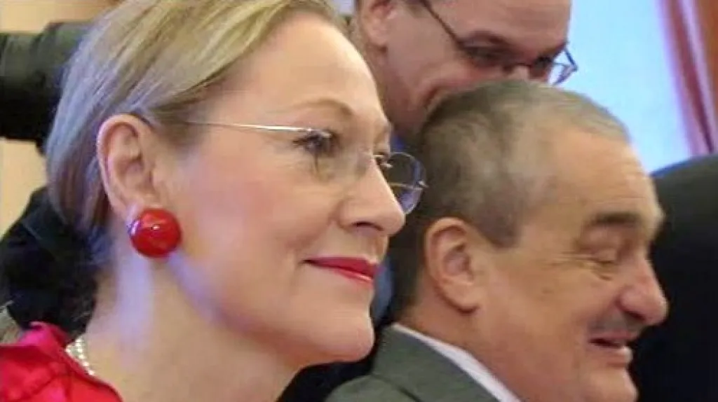 Benita Ferrerová-Waldnerová a Karel Schwarzenberg