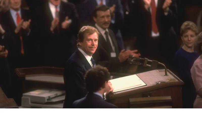 Rosamund Johnstonová a Lenka Kabrhelová / Havel v Americe