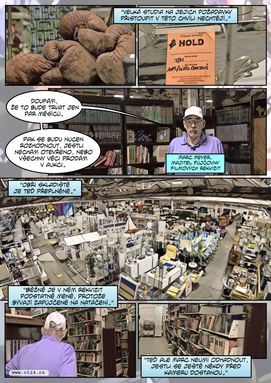 Hollywoodská stávka ohrožuje byznys s rekvizitami