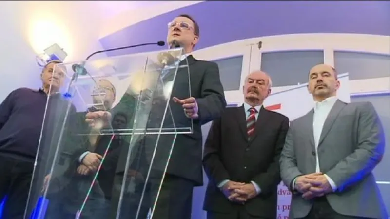 Reportáž Vladimíra Keblúška o dopadu prezidentské volby na ODS a ČSSD