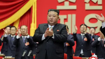 Kim Čong-un na sjezdu severokorejské vládnoucí komunistické strany