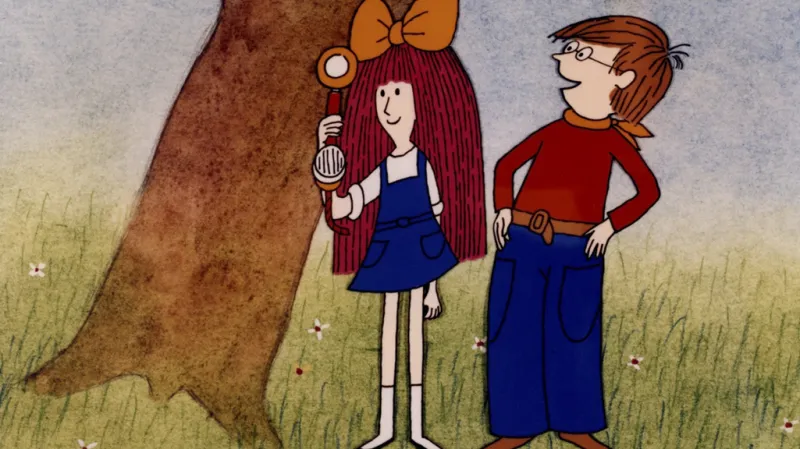 Ilustrace ke knize Miloše Macourka a animace k pozdějšímu filmu: Mach a Šebestová