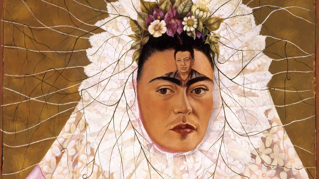 Frida Kahlo, Diego v mé mysli, 1943 (ze sbírky Gelman Santander)