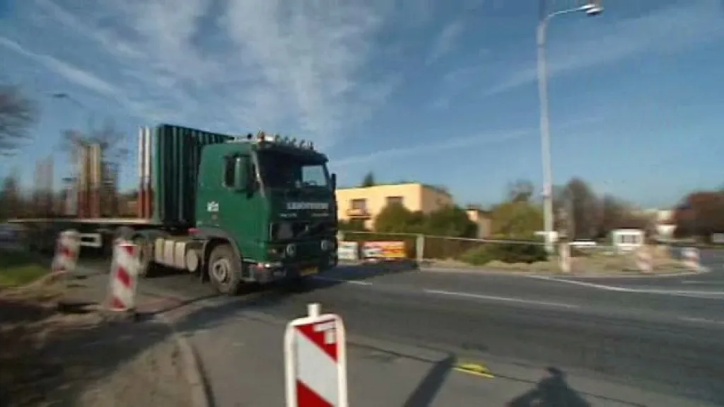 Oprava silnice v Třinci