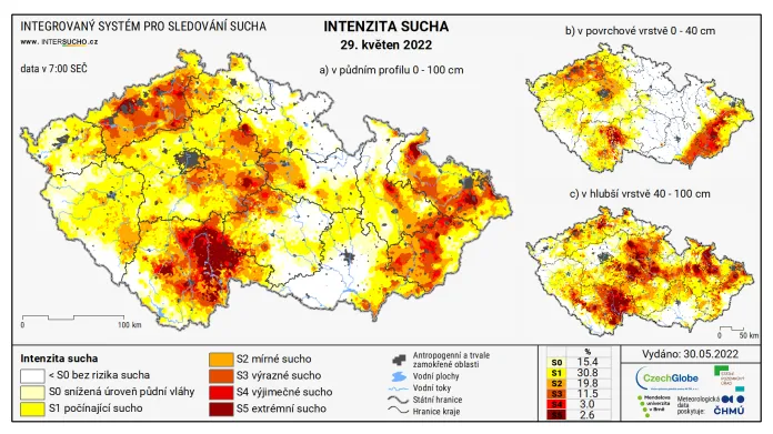 Intenzita sucha ( 29. 5. 2022)
