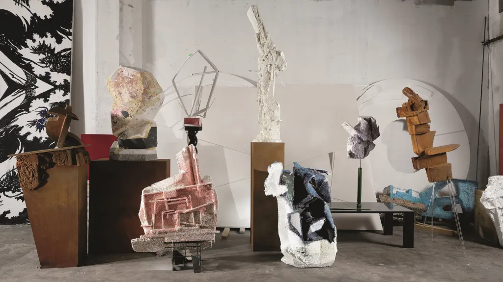 Pohled do ateliéru Petra Písaříka na Žižkově