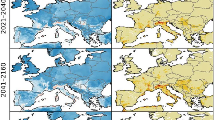Šíření viru chikungunya v Evropě v optimistickém a pesimistickém scénáři
