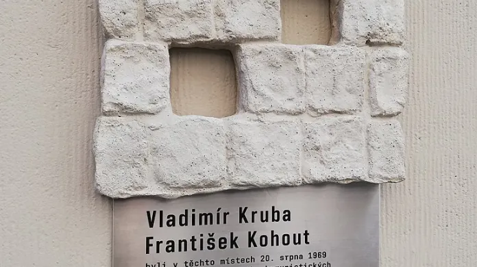 Pamětní deska Vladimíru Krubovi a Františku Kohoutovi v Praze