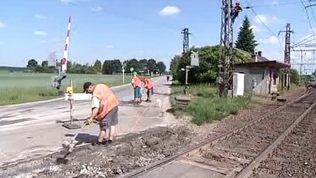 Oprava železničního přejezdu