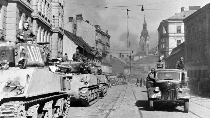 Příchod sovětské armády do Brna 26. dubna 1945