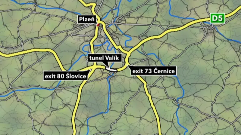 Mapa místa nehody